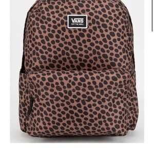 Vans Leopard Backpack in Brown and Black